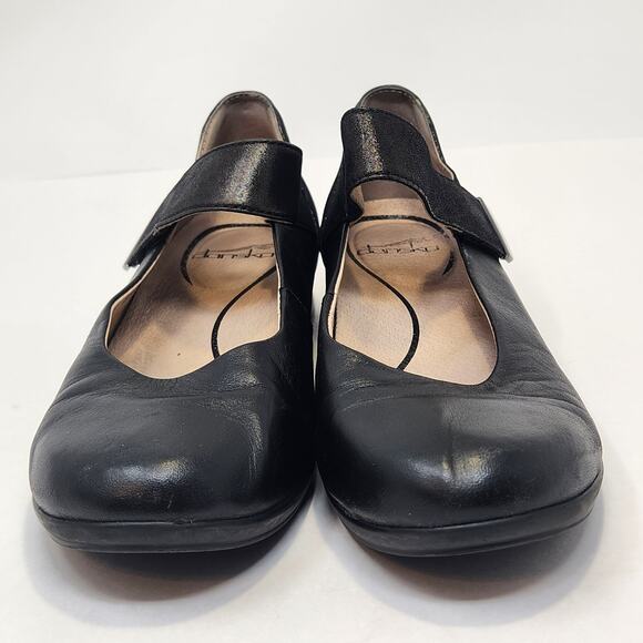 Dansko Audrey Black Leather Mary Jane Flats Women Size 36 US 5.5 6 Comfort Shoes - Picture 3 of 8